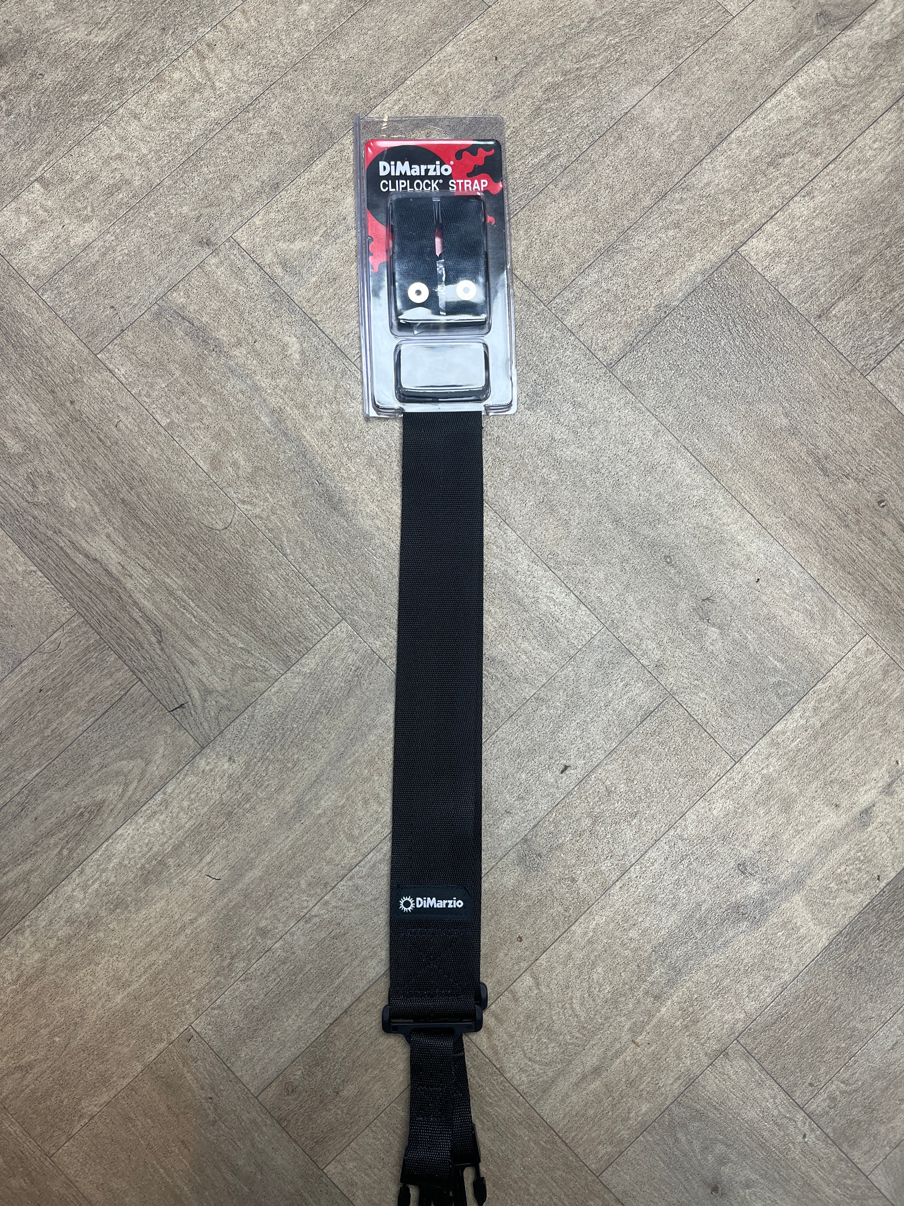 DiMarzio Cliplock Strap - 2" Nylon, Black