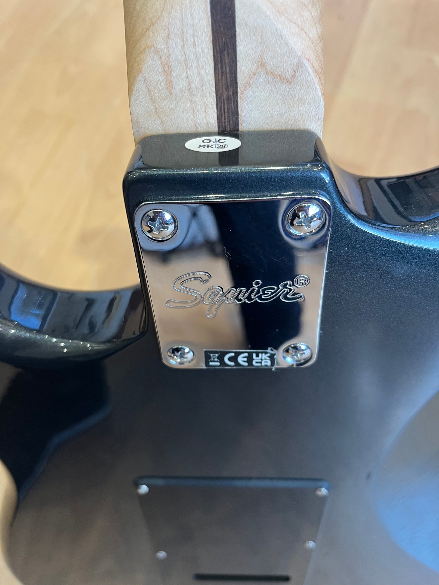 Fender Squier Strat - HH configuration, charcoal frost colour