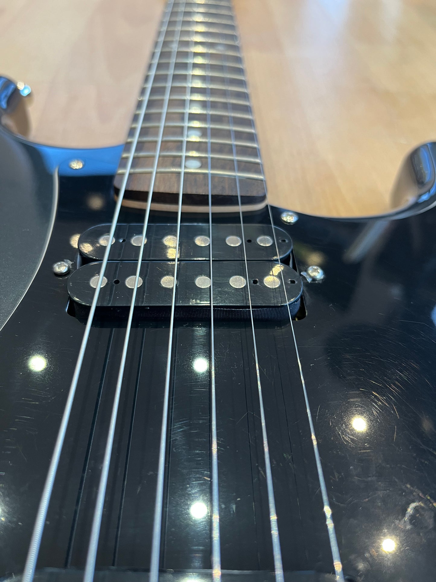 Fender Squier Strat - HH configuration, charcoal frost colour