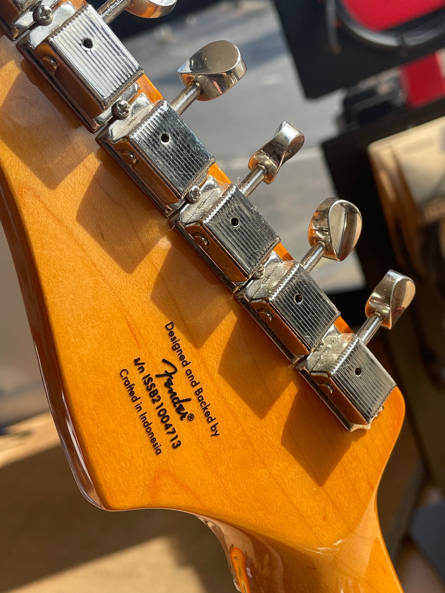 Squier Classic Vibe Strat with Beautiful Cream finish and Mint Green pickguard