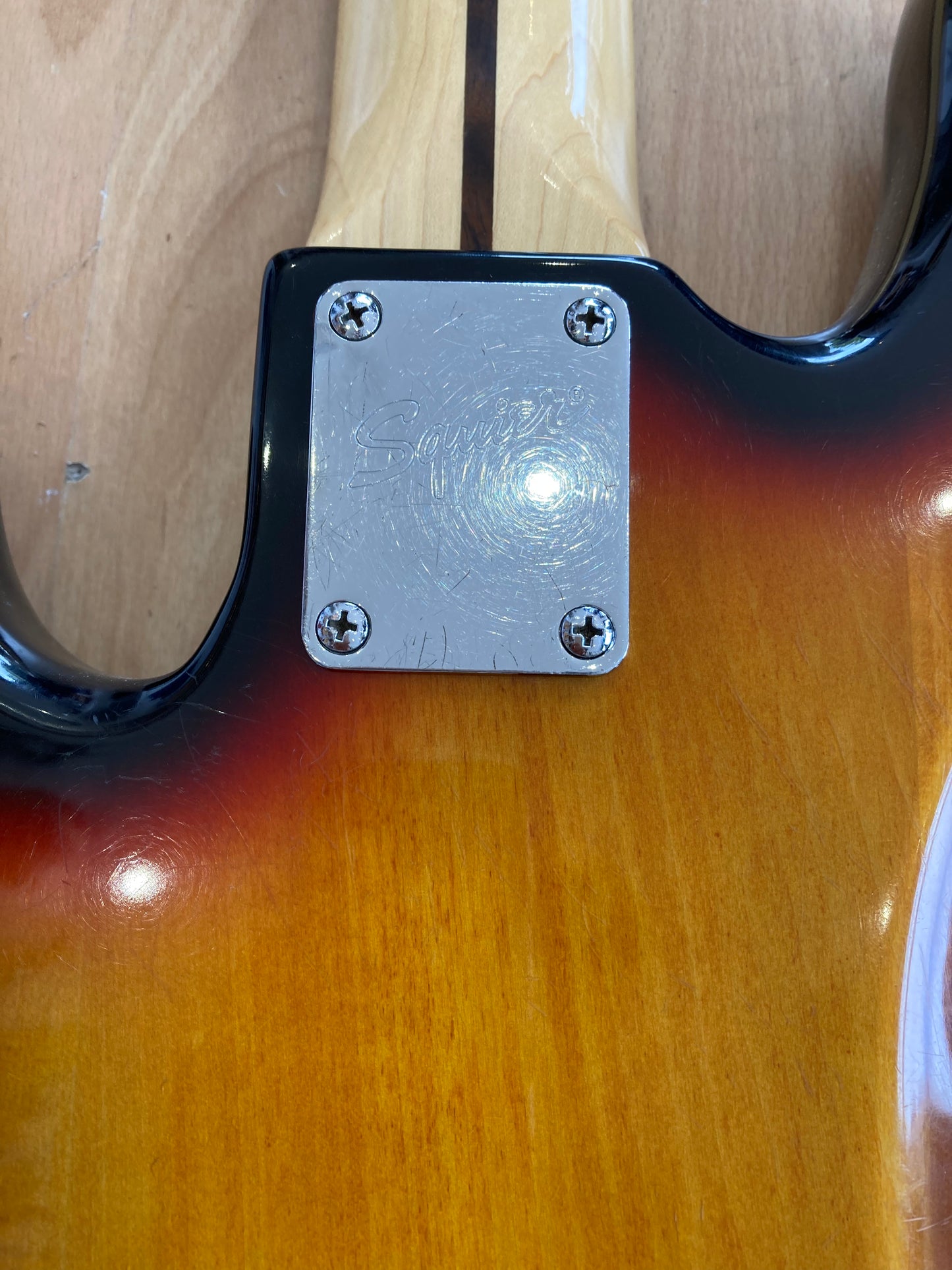 Fender Squier 5 String Percussion Bass Sunburst - Excellent Condition