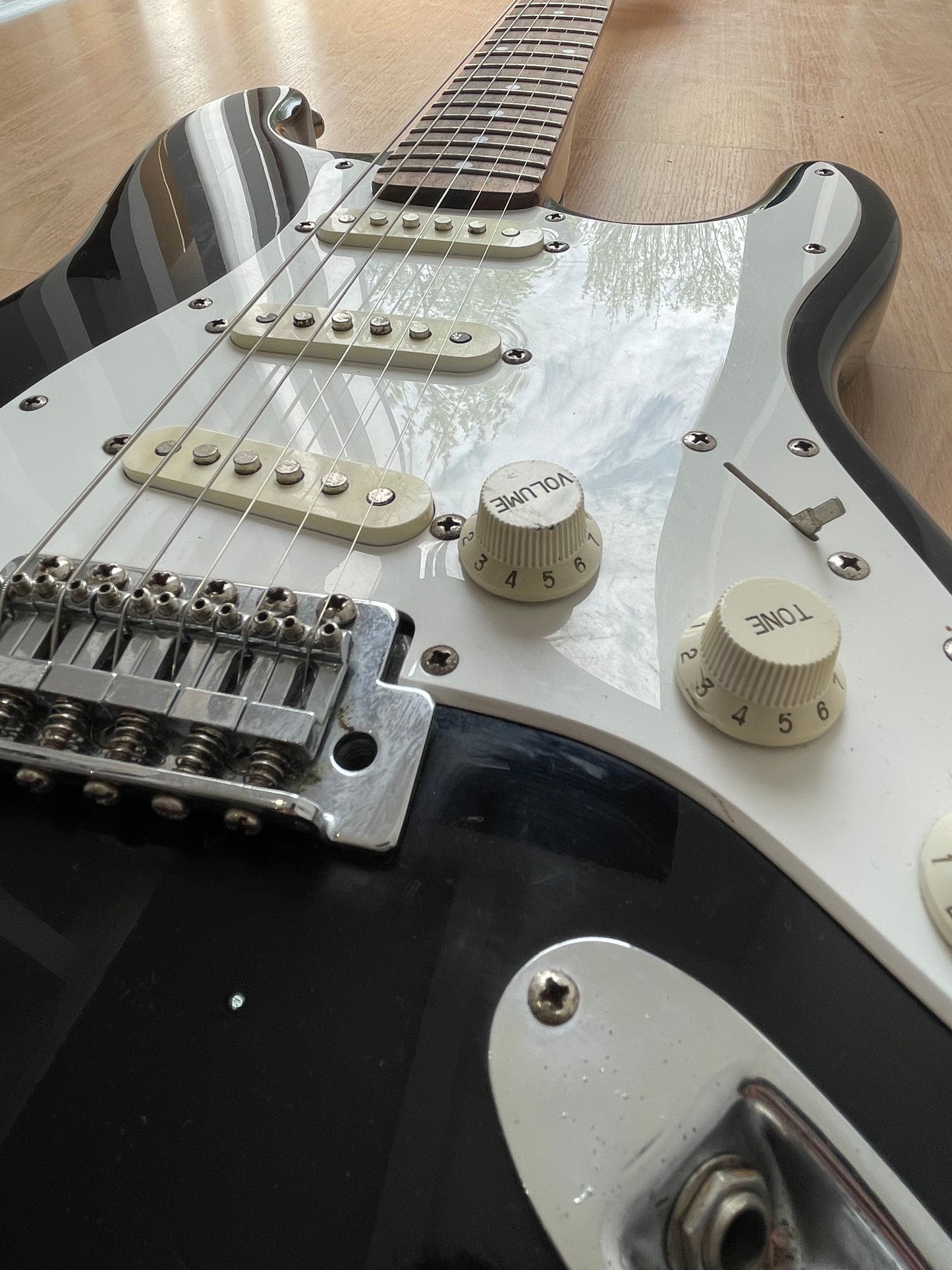 Jet Black Squier Strat