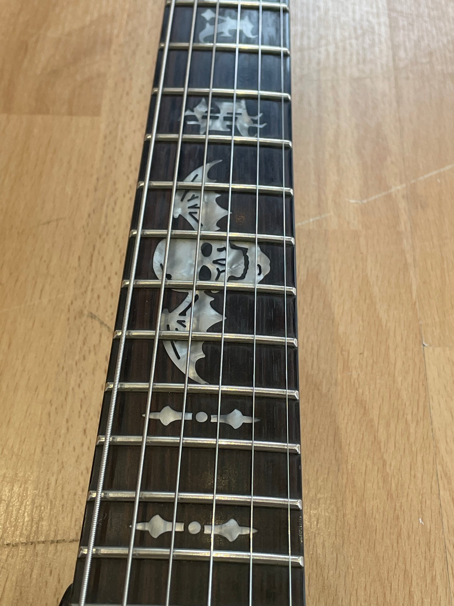Schecter Synyster Custom, Gloss Black with Silver Pin Stripes - Great Condition