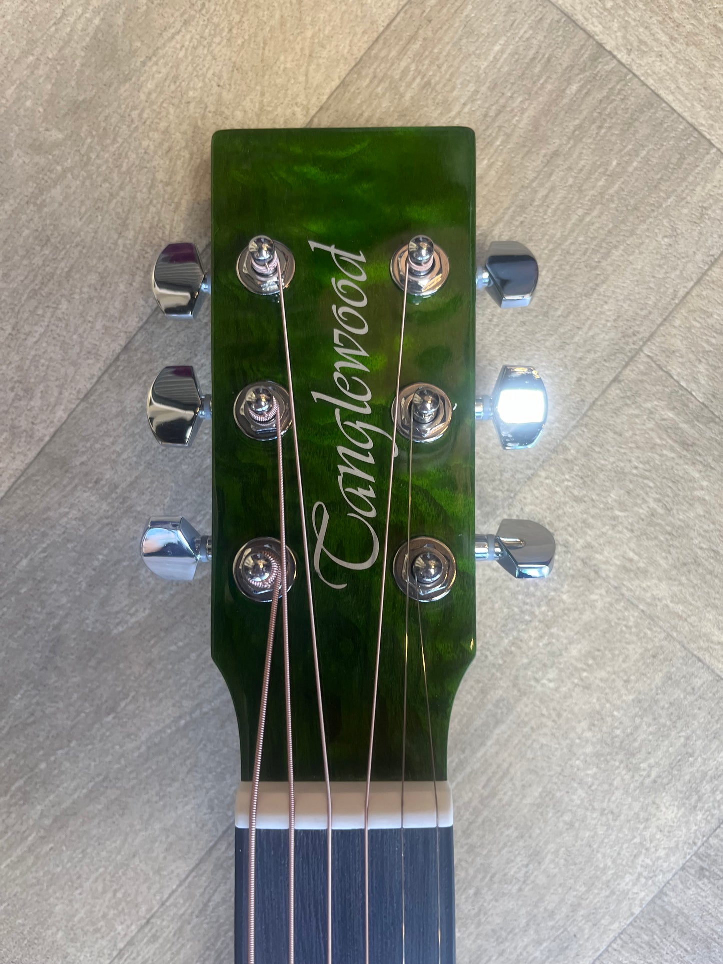 Tanglewood Azure - Aurora Green Gloss finish