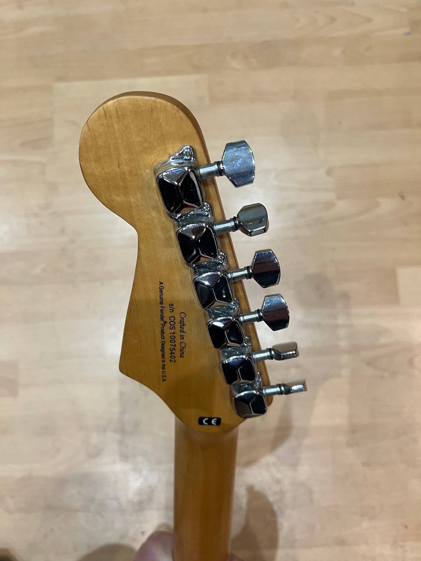 Squier Bullet Strat – HSS Configuration, Black with Vintage White Pickguard