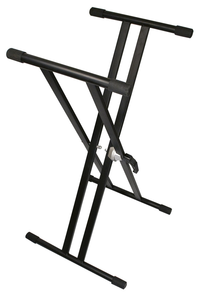TGI KEYBOARD STAND. DOUBLE BRACED. BLACK