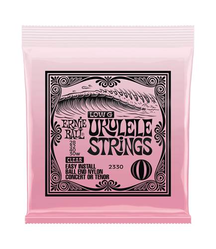 Ernie Ball CONCERT/ TENOR NYLON BALLEND UKE SET CLR WND G