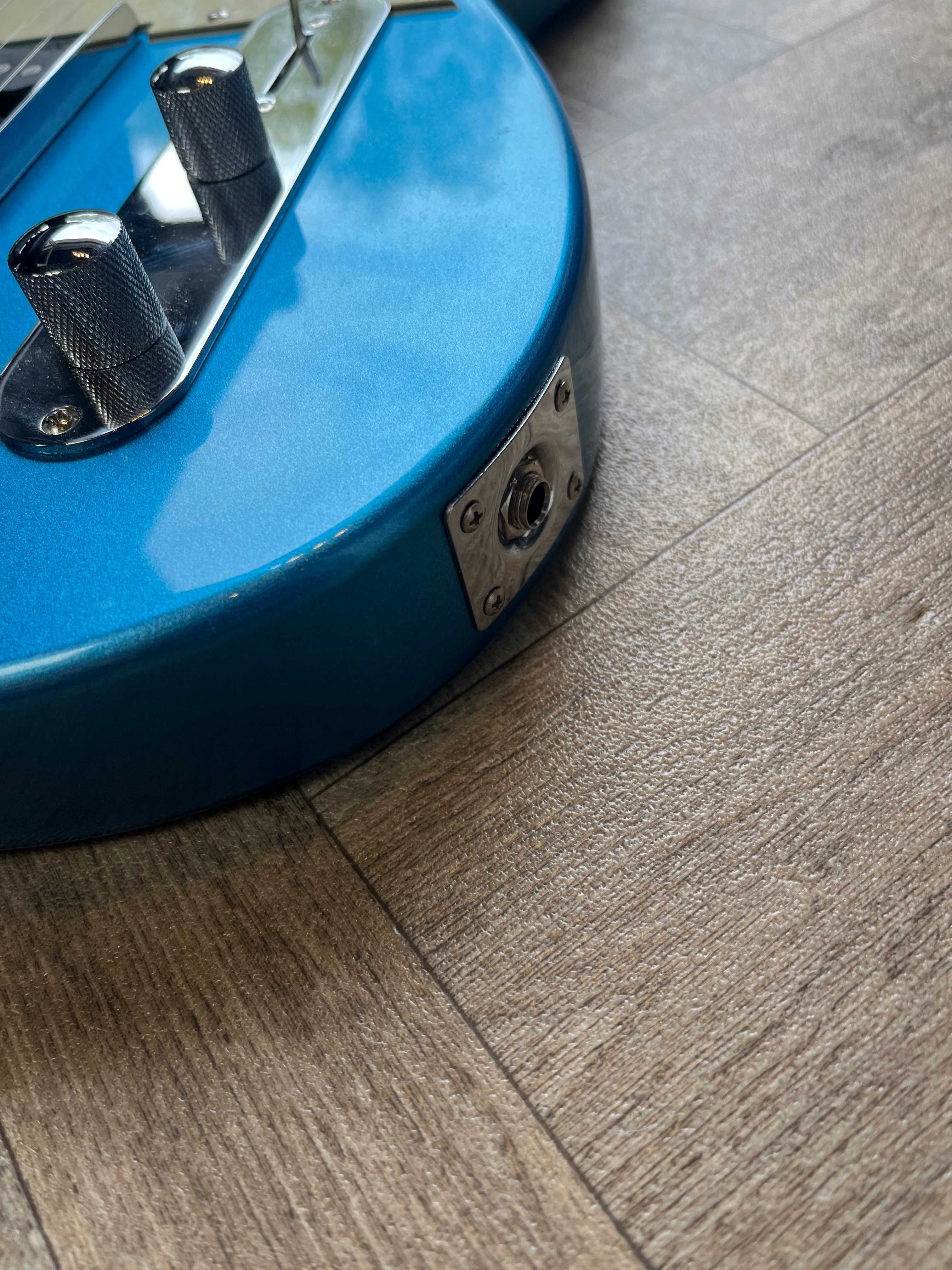 Stunning Jet Telecaster Style Guitar in Sky Blue Frost