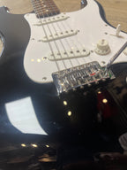 Gloss Black Squier Strat Affinity Series Electric Guitar - Great Condition