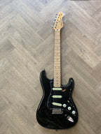 VINTAGE V60 MAPLE COASTER SERIES ELECTRIC GUITAR - GLOSS BLACK