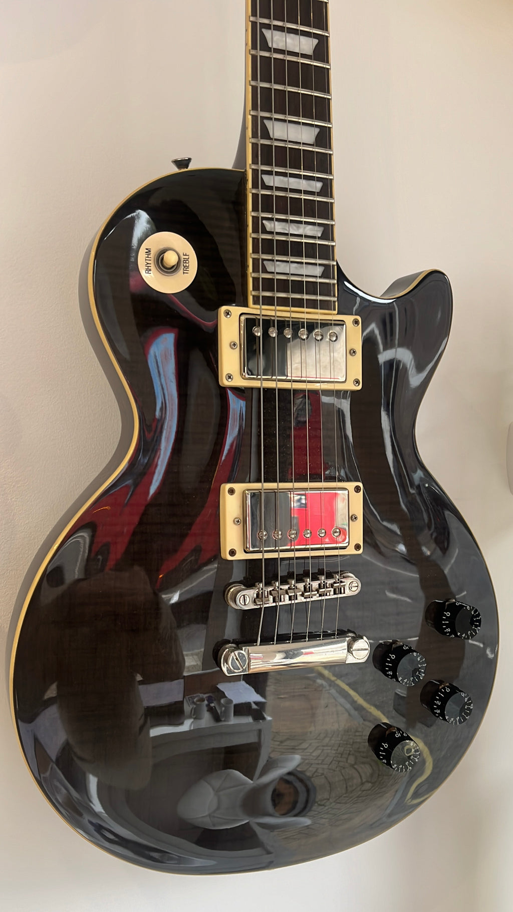 B Stock - Epiphone Les Paul 1960 Tribute Plus Transparent Grey - Damaged