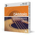 10-47 Extra Light, Phosphor Bronze Acoustic Guitar Strings 3-Pack