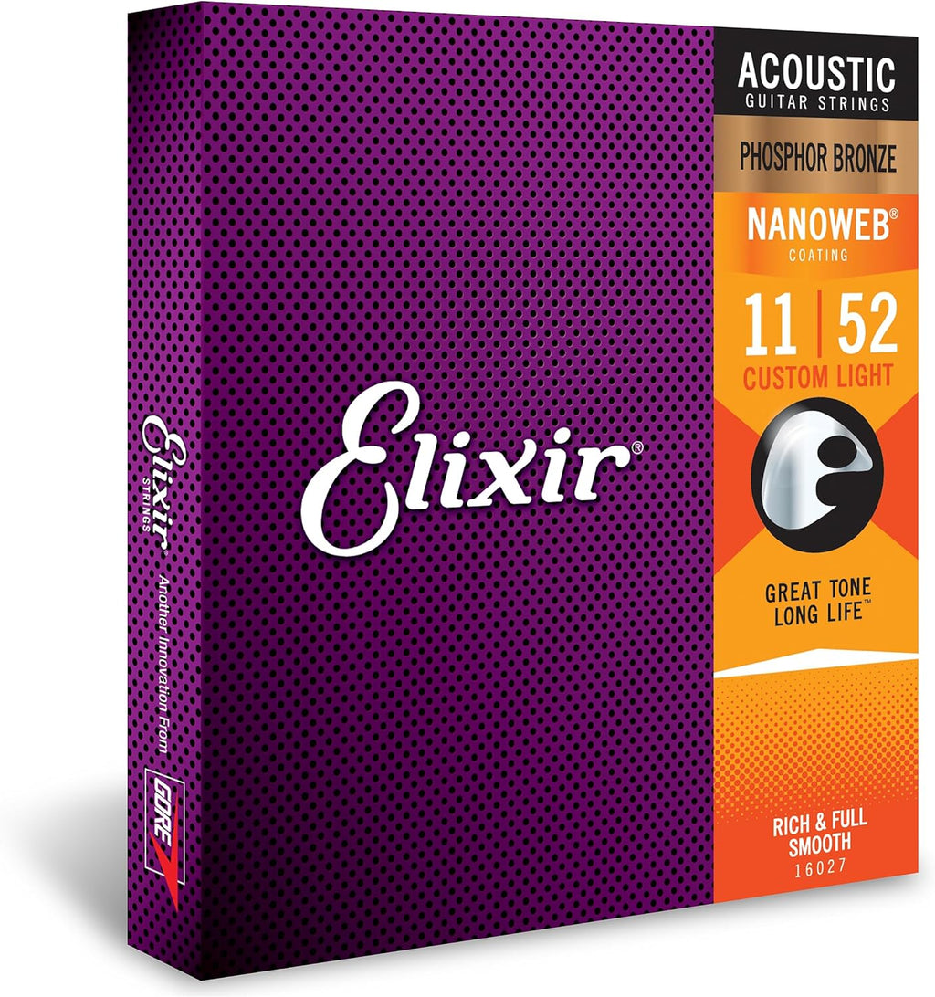 Elixir Acoustic E16027 NANO PB ACOUST 011-052 C/LIGHT SET