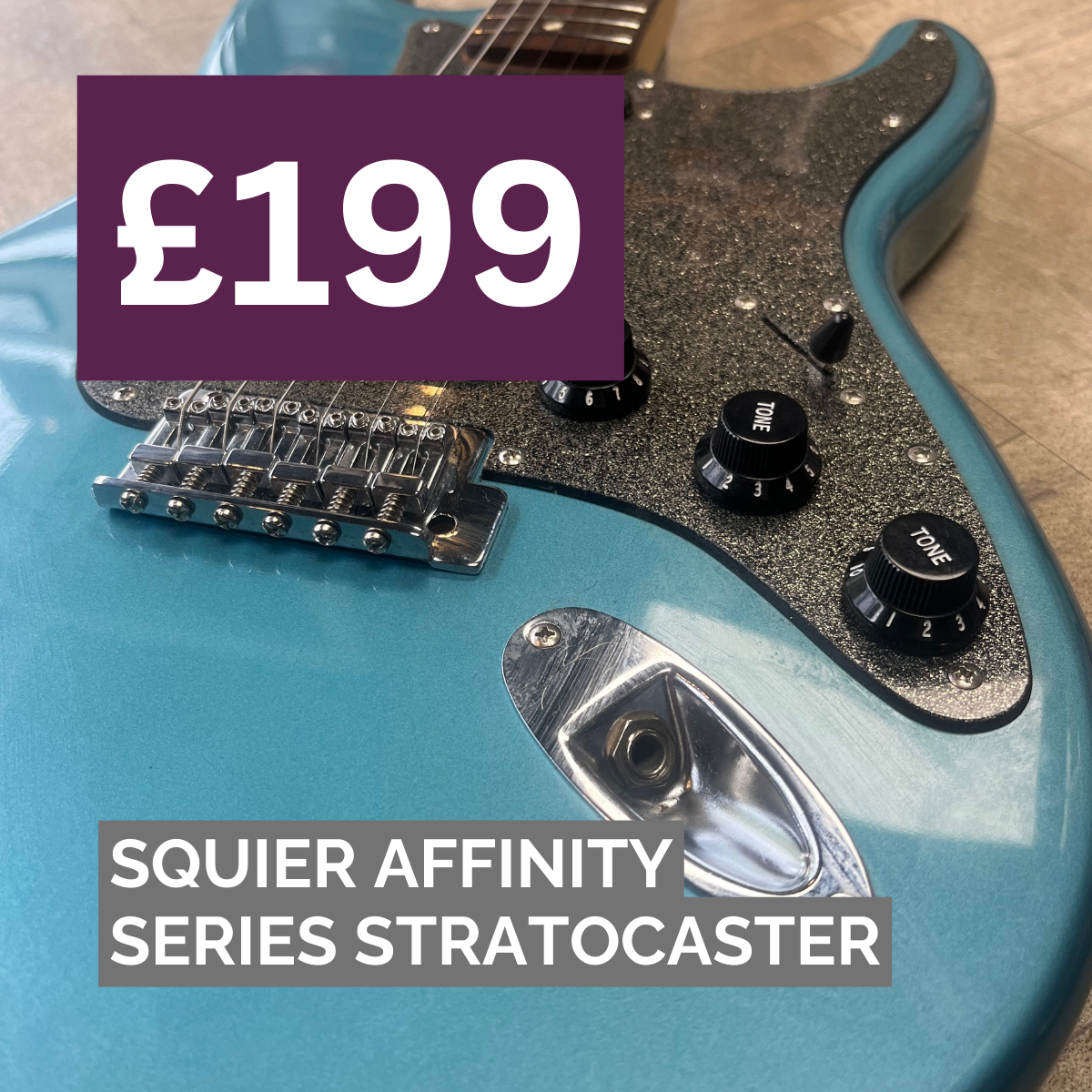 Fender Squier Strat Blue - HSS Pickup config -  EXCELLENT CONDITION