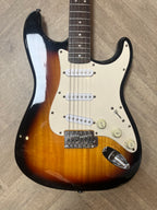 Classic Squier Bullet Strat in super cool 3 tone sunburst - good condition