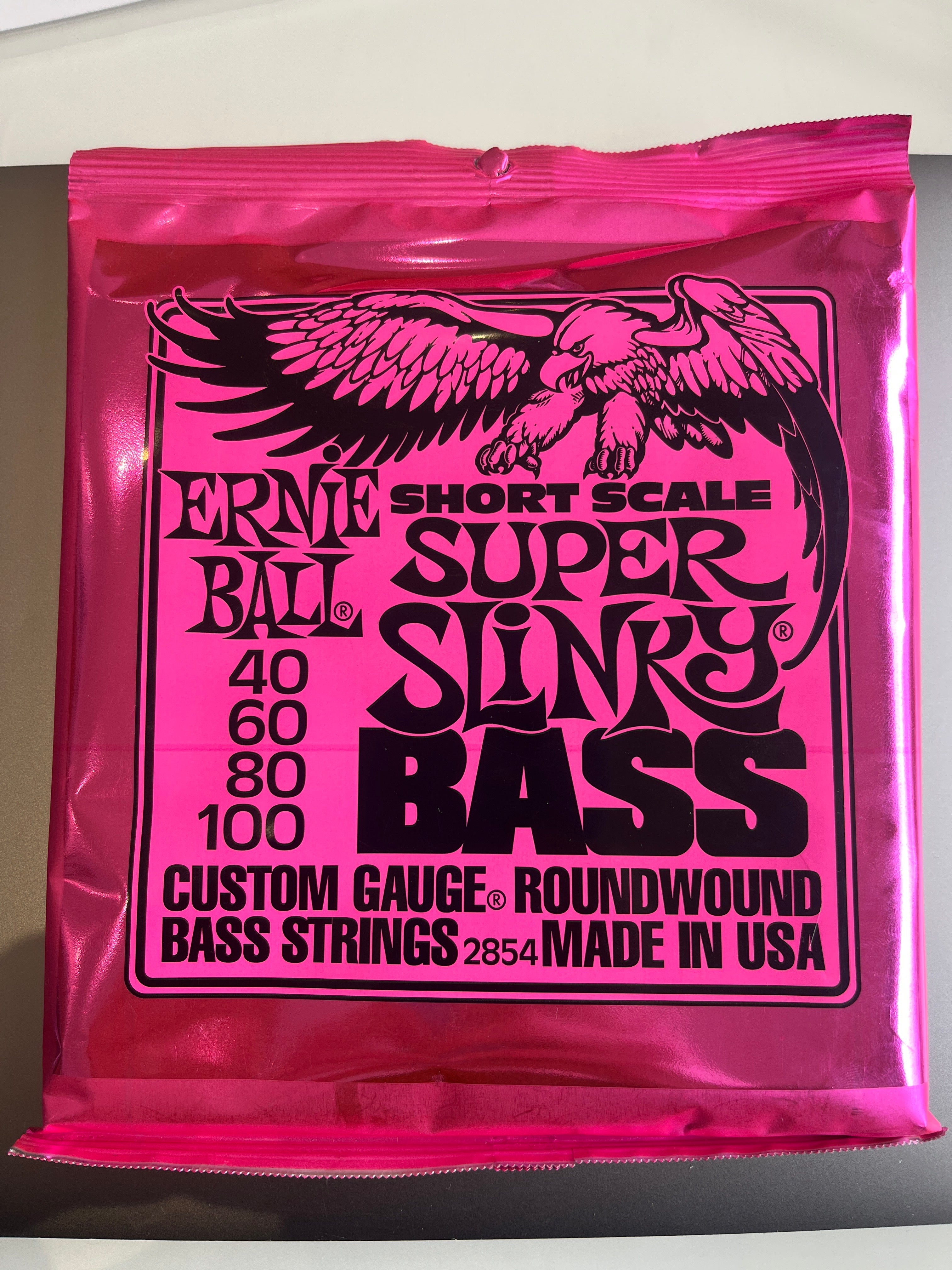 Ernie Ball Short Scale - Super Slinky Bass strings - 40-100
