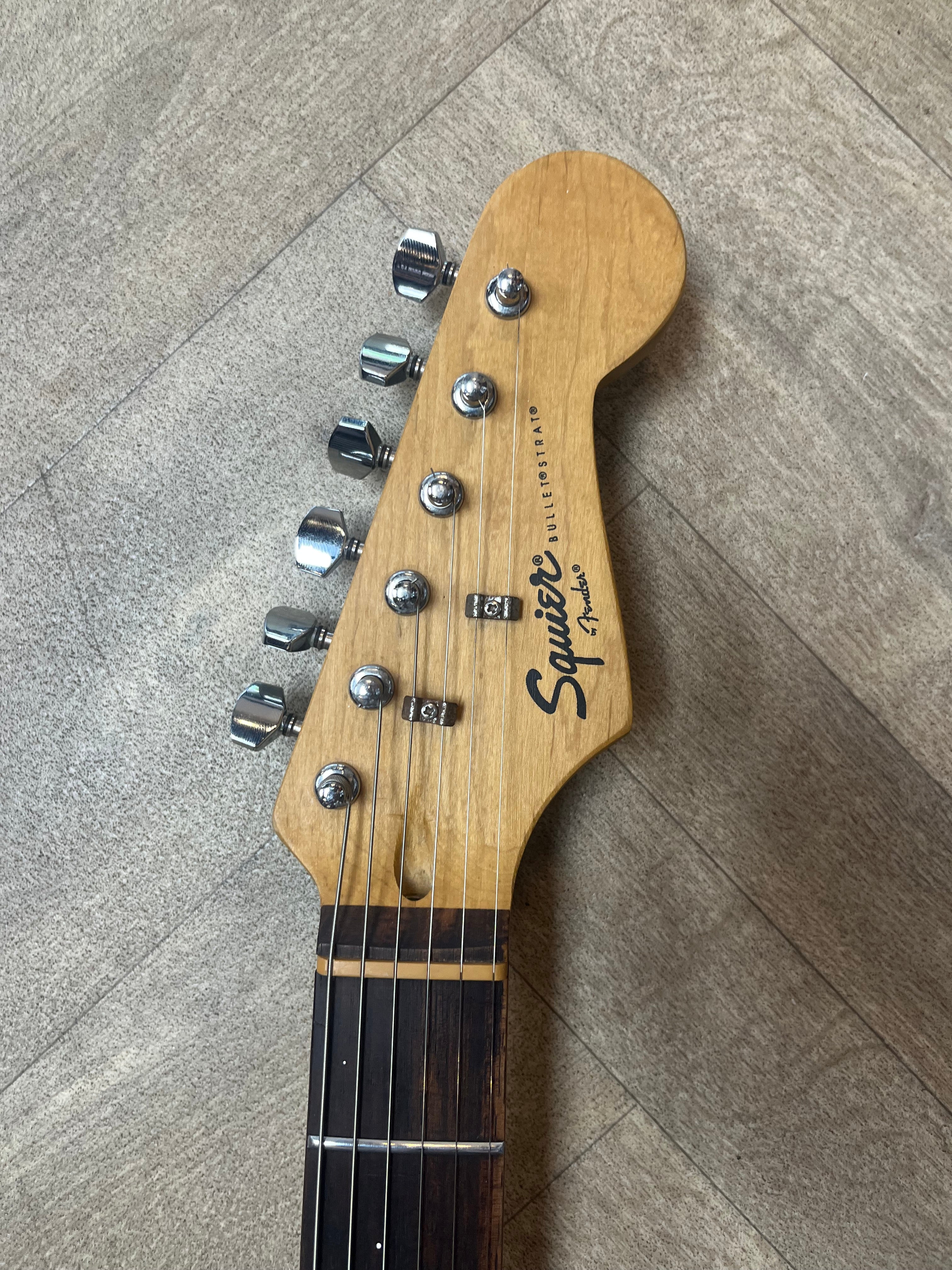 Classic Squier Bullet Strat in super cool 3 tone sunburst - good condition
