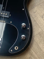 VINTAGE V40 MAPLE COASTER SERIES BASS GUITAR - GLOSS BLACK