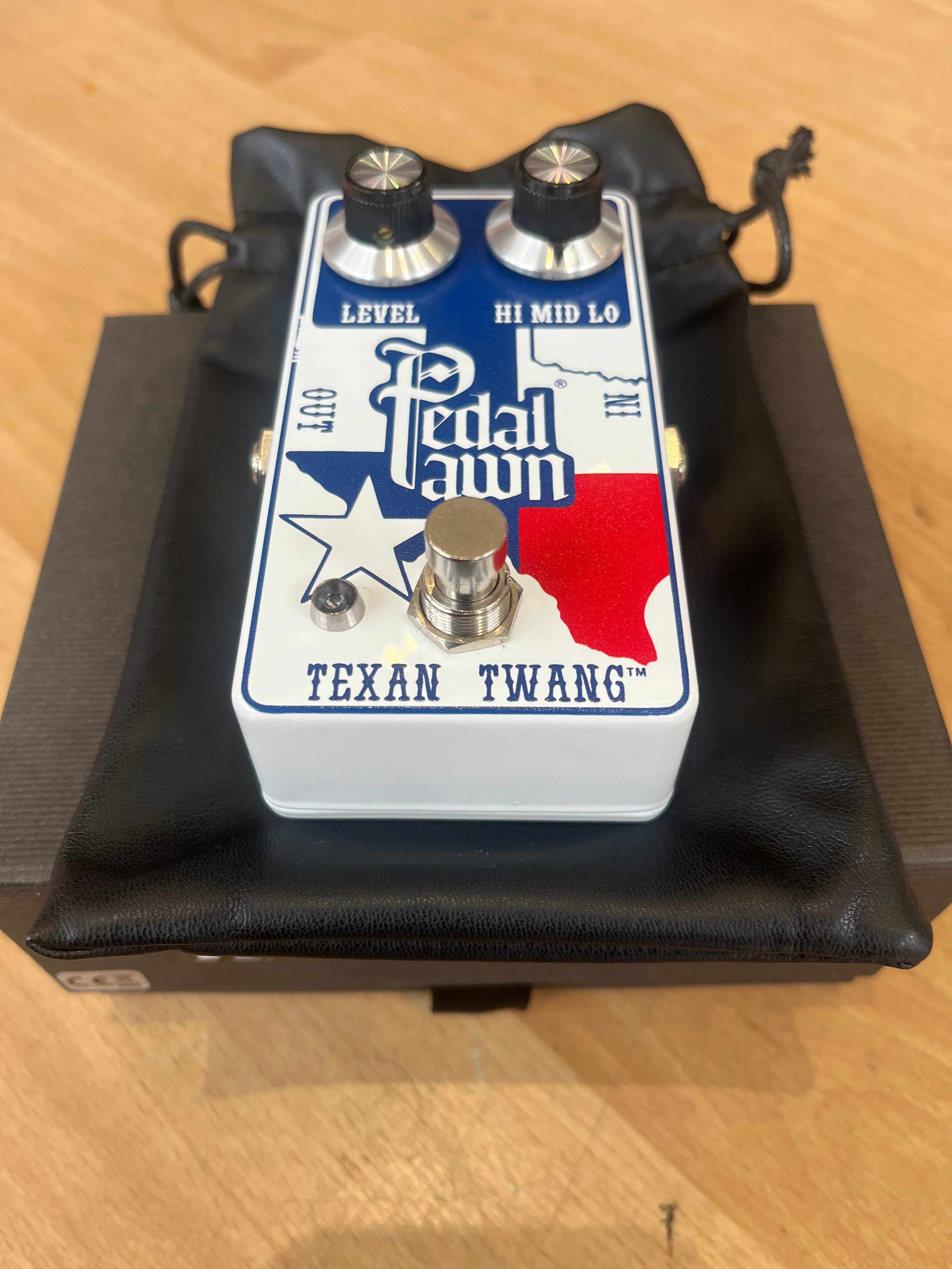 Pedal Pawn Texan Twang Boost/Overdrive Pedal, with box and bag