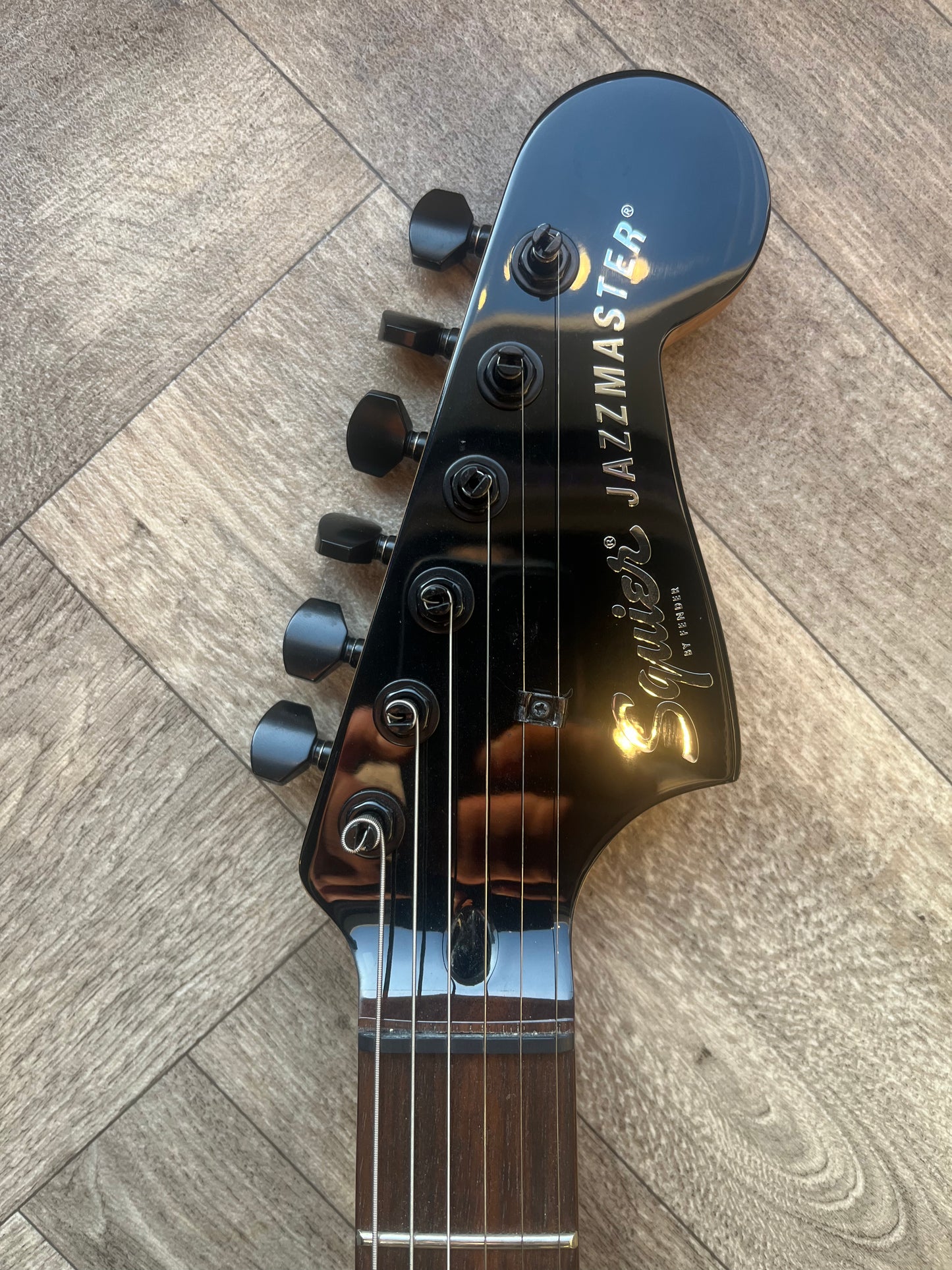 Contemporary Squier Jazzmaster with active pickups in Stunning Misty Rose (Pearlised)