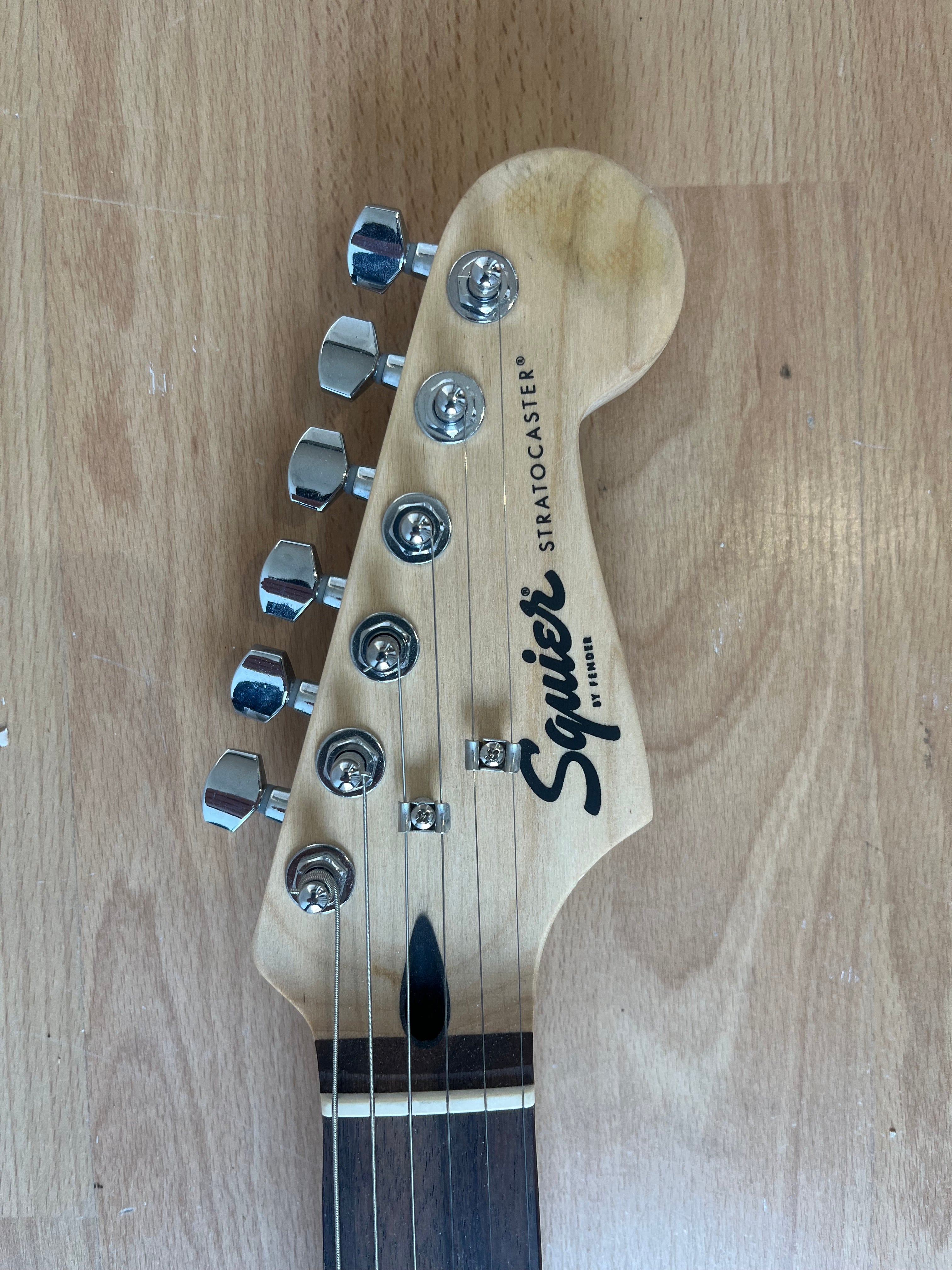 Pristine Squier Strat - white on white in MINT CONDITION