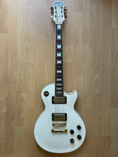 *B Stock* White Tuxedo- Style Epiphone Les Paul Custom