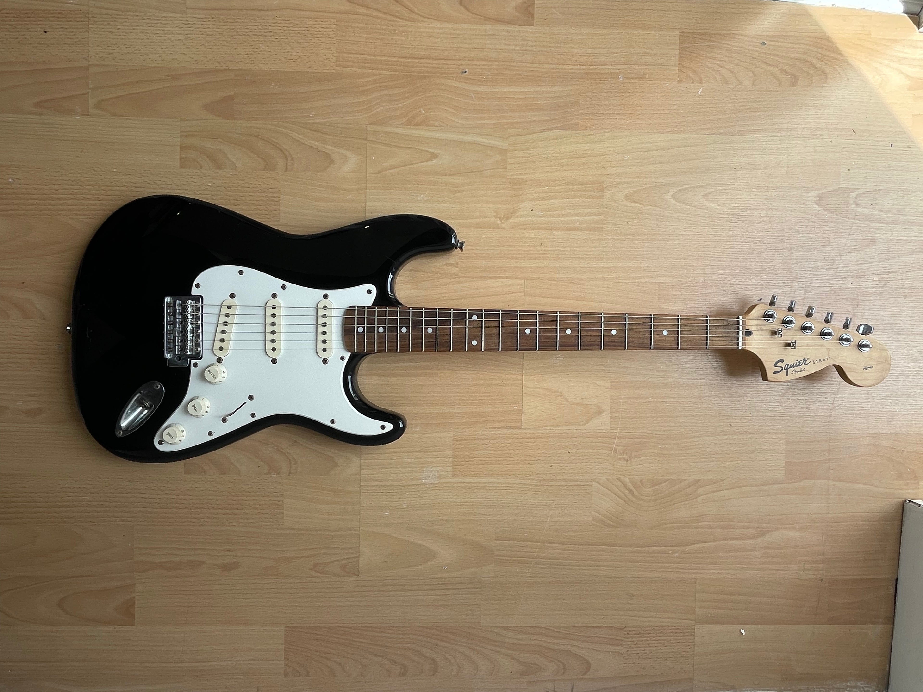 Jet Black Squier Strat
