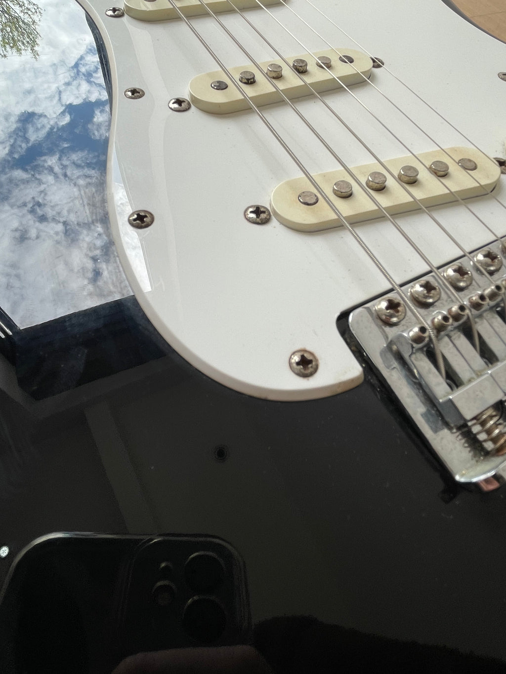 Jet Black Squier Strat