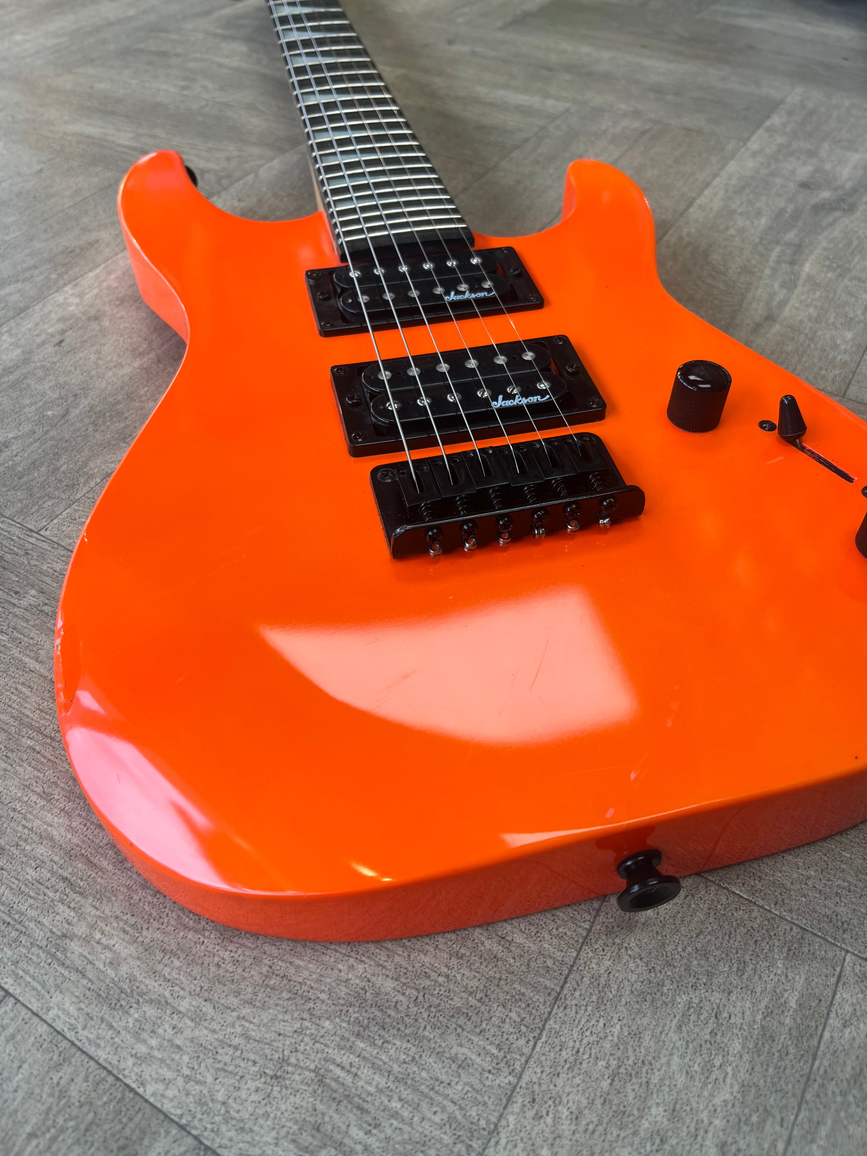 Jackson Dinky Minion JS1X Electric Guitar Safety Orange