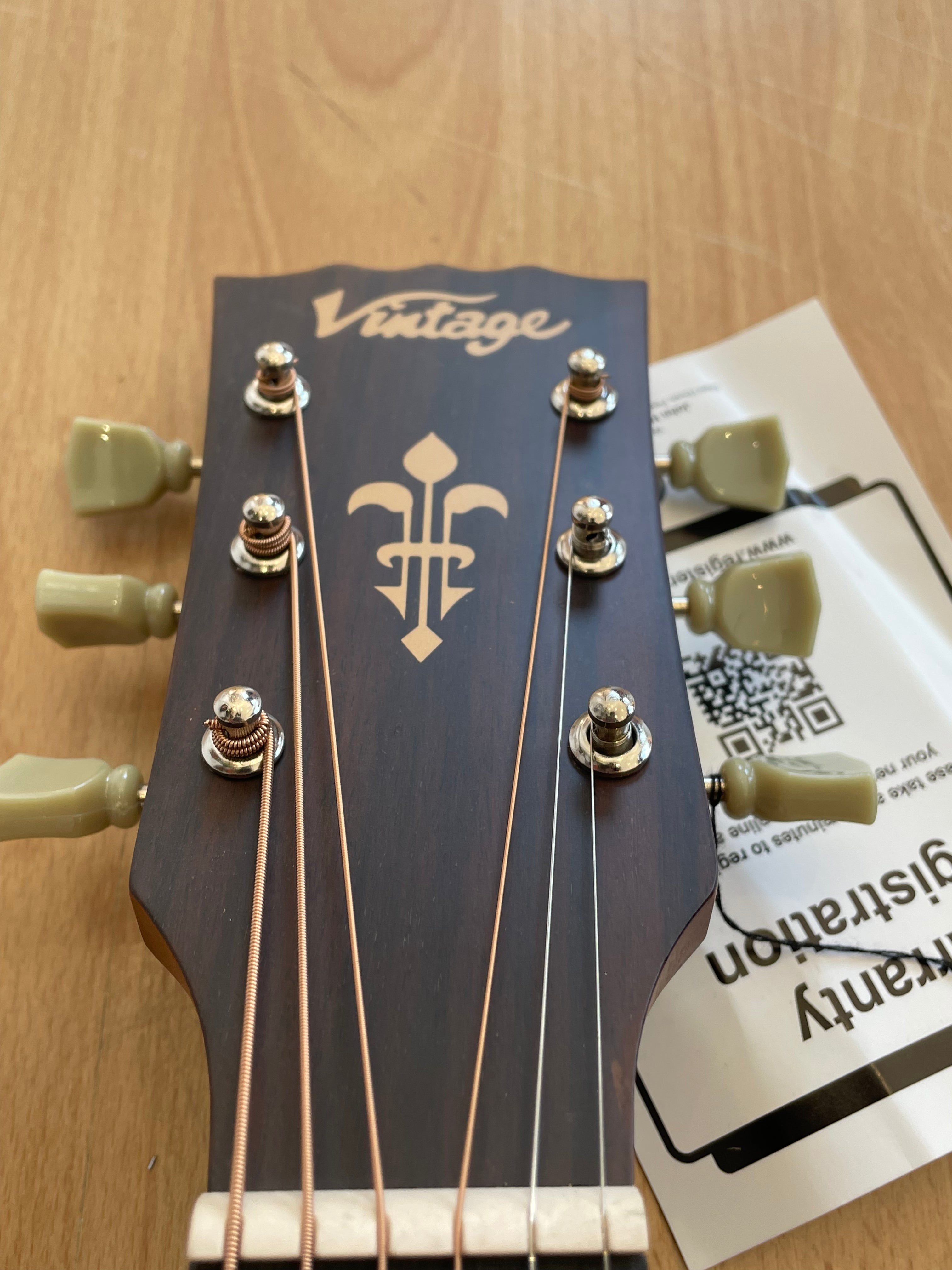 Vintage Historic Parlour Acoustic Guitar Series - BRAND NEW