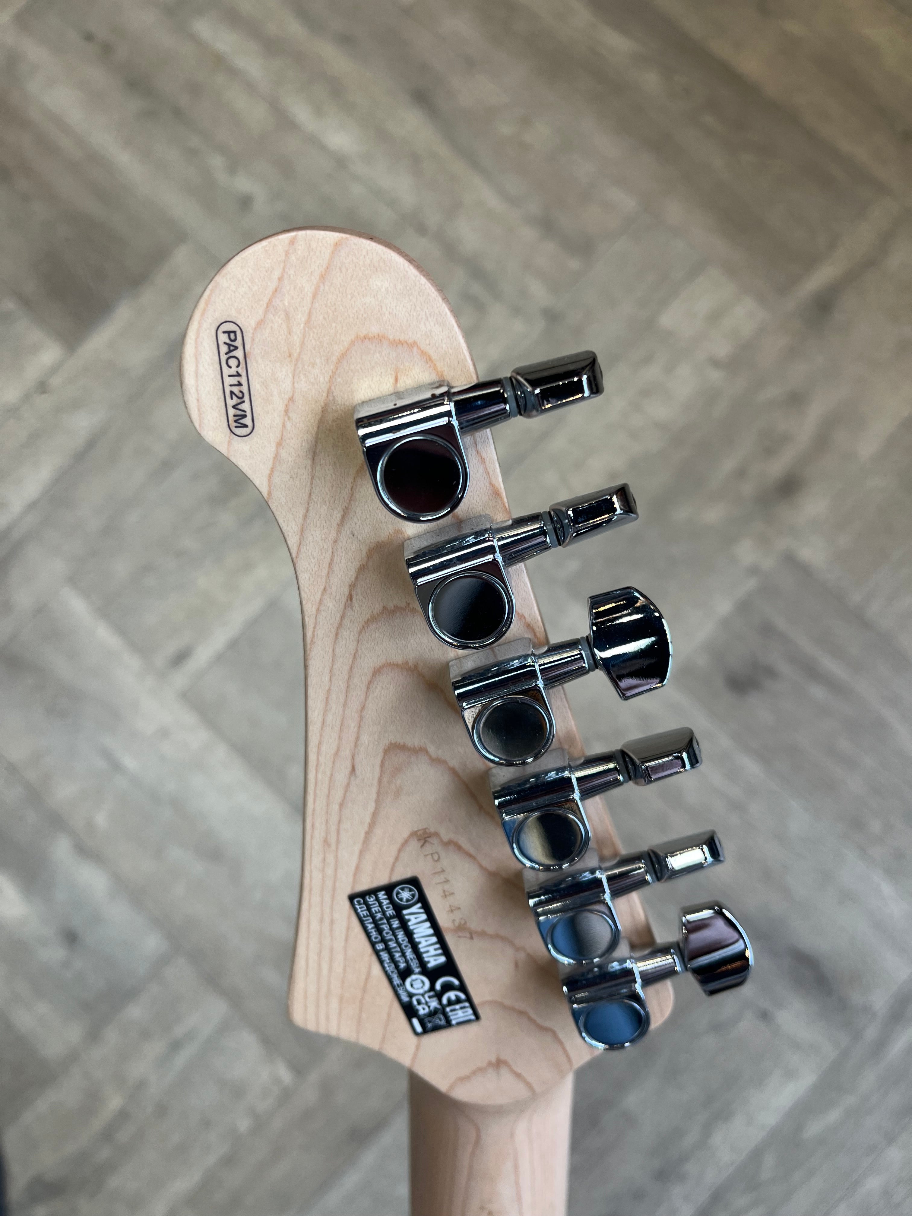 Yamaha Pacifica 112VM HSS Electric Guitar – Vintage White (Maple Neck)