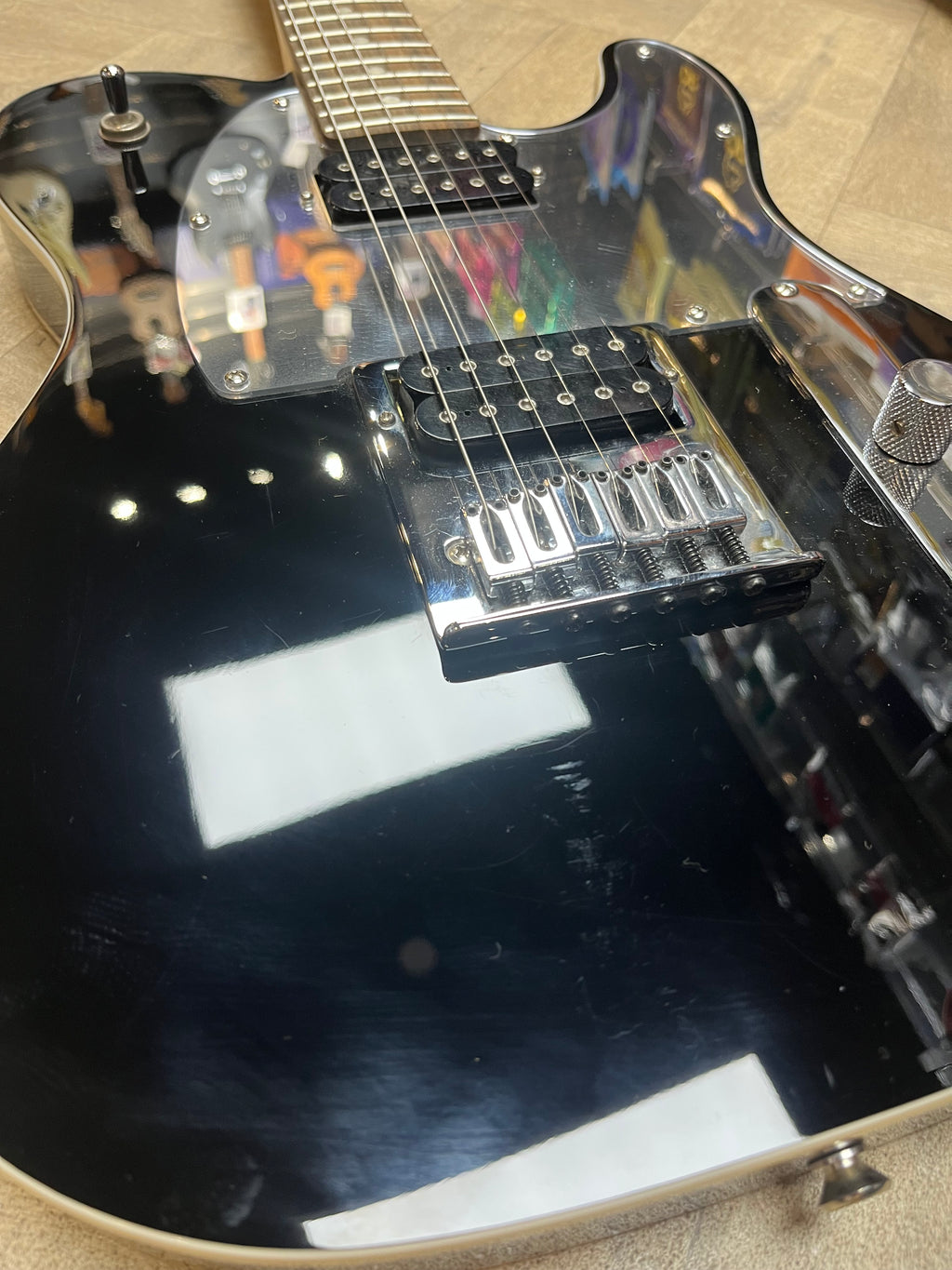 Squier John 5 Telecaster Electric Guitar – Black Chrome Edition - EXCELLENT CONDITION