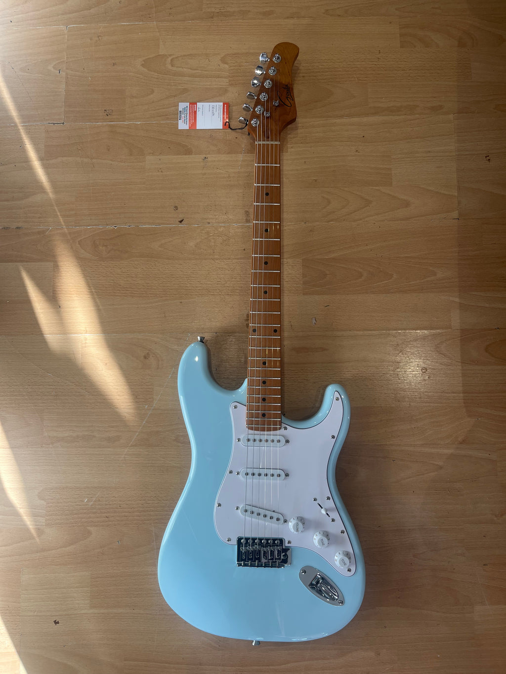 Gould Electric Guitar - Santa Fe Model. SSS. Sonic Blue