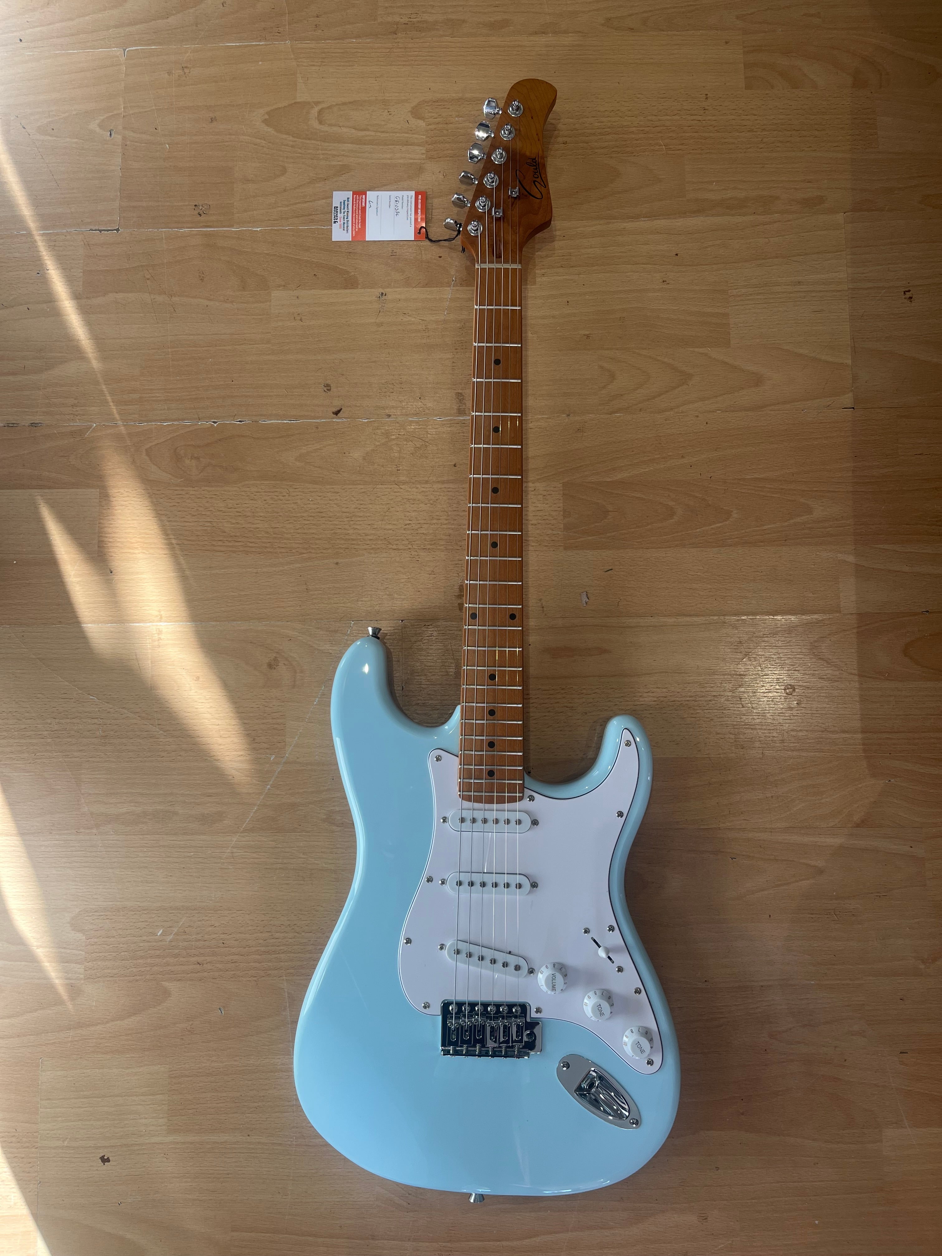 Gould Electric Guitar - Santa Fe Model. SSS. Sonic Blue