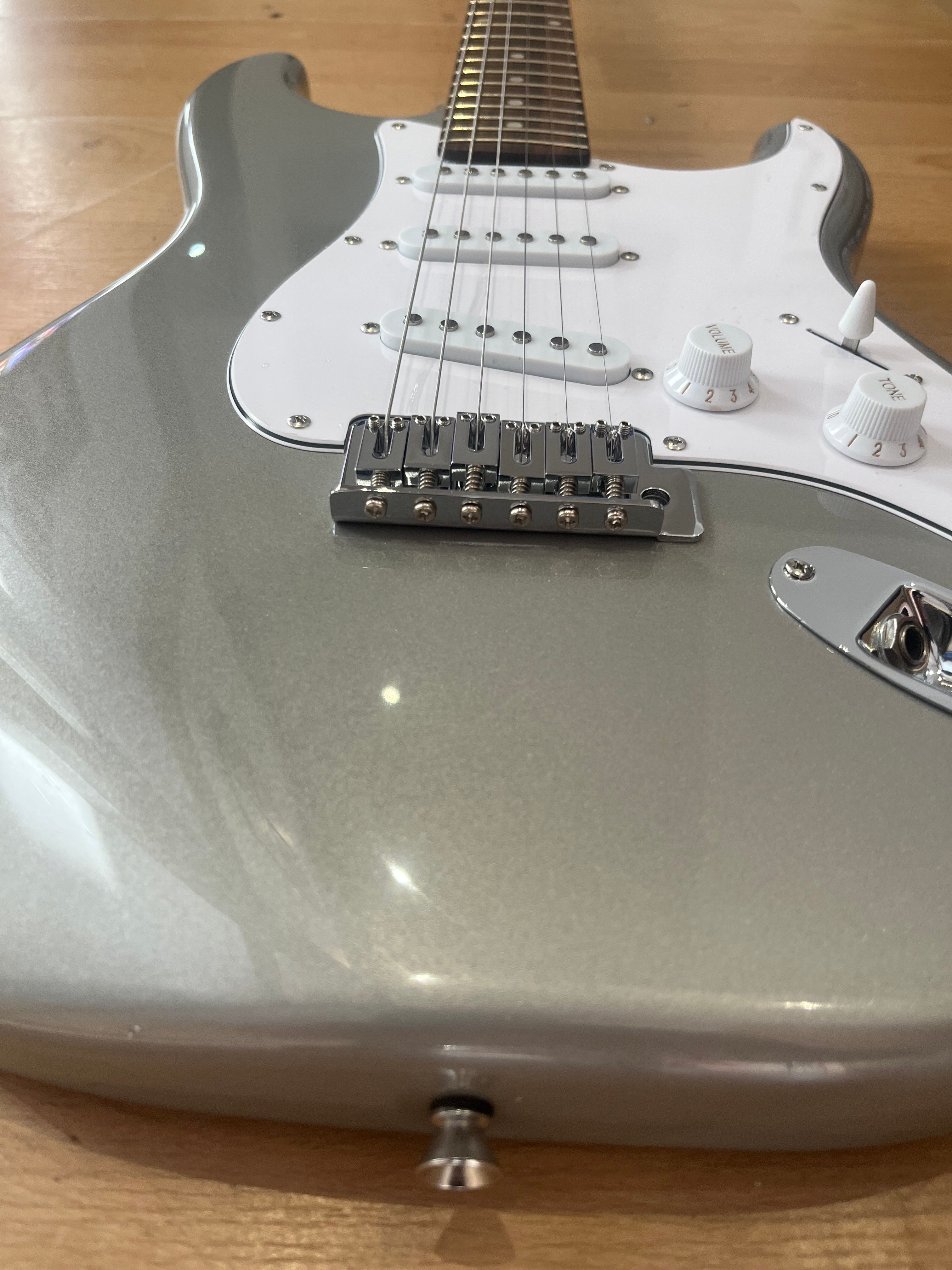 Gould Electric Guitar - Santa Fe Model. SSS. M/Inca Silver