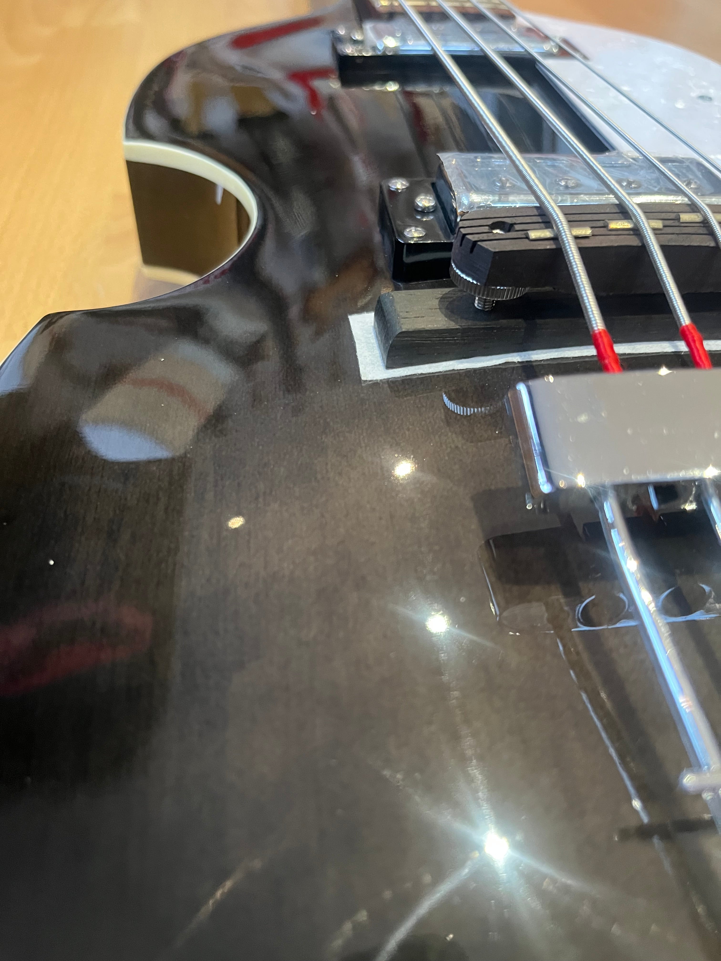 Hofner Ignition Violin Bass Transparent Black
