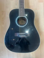 Aria 12-String Dreadnought Acoustic – Black - PLAYER GRADE