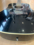 Aria 12-String Dreadnought Acoustic – Black - PLAYER GRADE