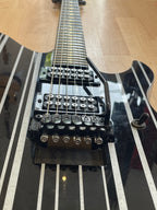 Schecter Synyster Custom, Gloss Black with Silver Pin Stripes - Great Condition