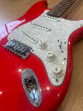Squier Stratocaster – Red Finish with Pearloid Pickguard - GOOD CONDITION