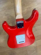 Squier Stratocaster – Red Finish with Pearloid Pickguard - GOOD CONDITION