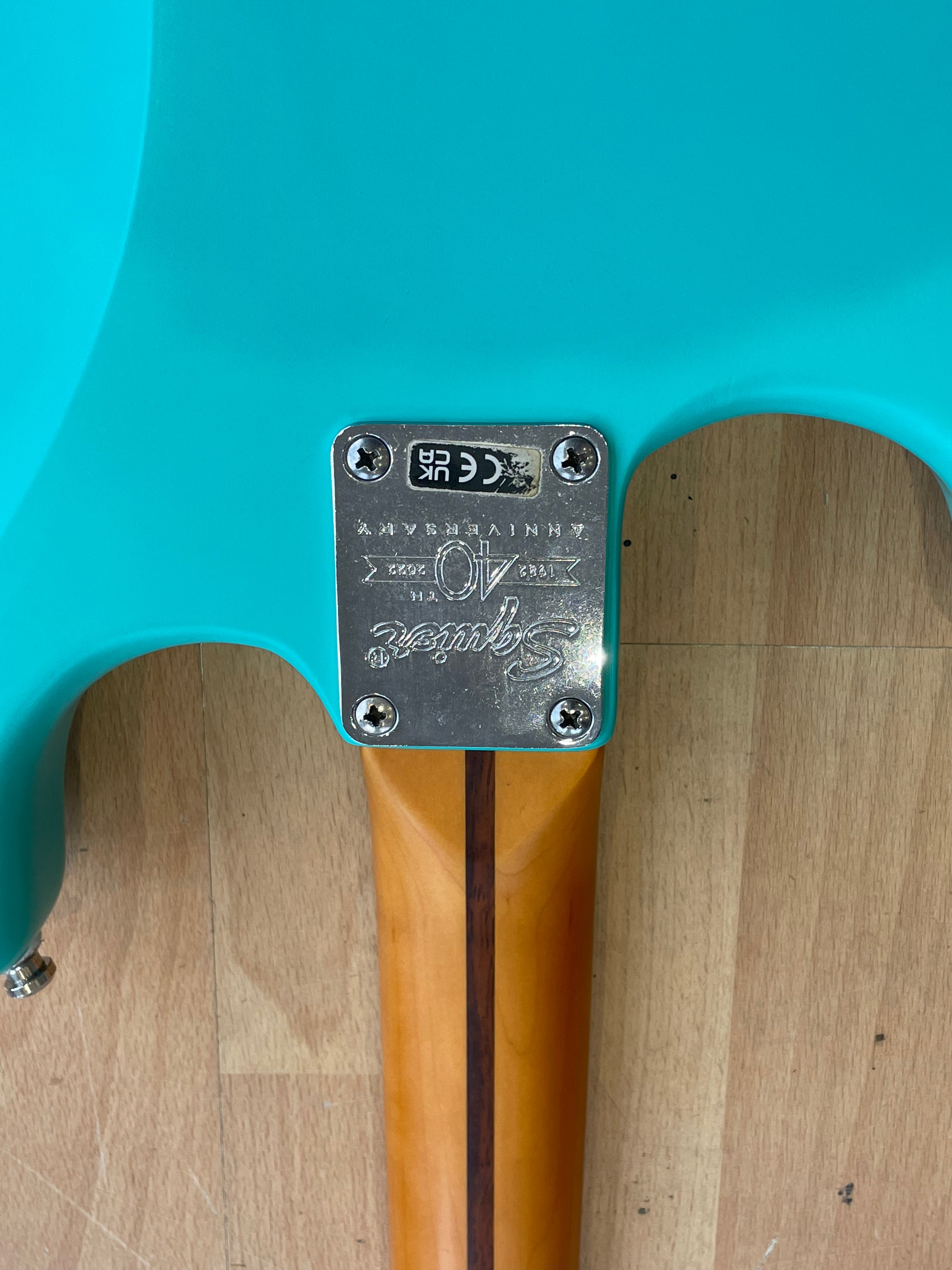 40th Anniversary Vintage Squier Strat in Sea-Foam Green - Excellent Condition