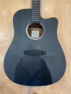 Black Satin Electro Acoustic Guitar - Large & Loud