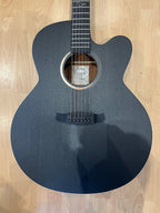 Black Satin Electro Acoustic Guitar - Big & Boomy