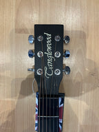 Black Satin Electro Acoustic Guitar - Big & Boomy