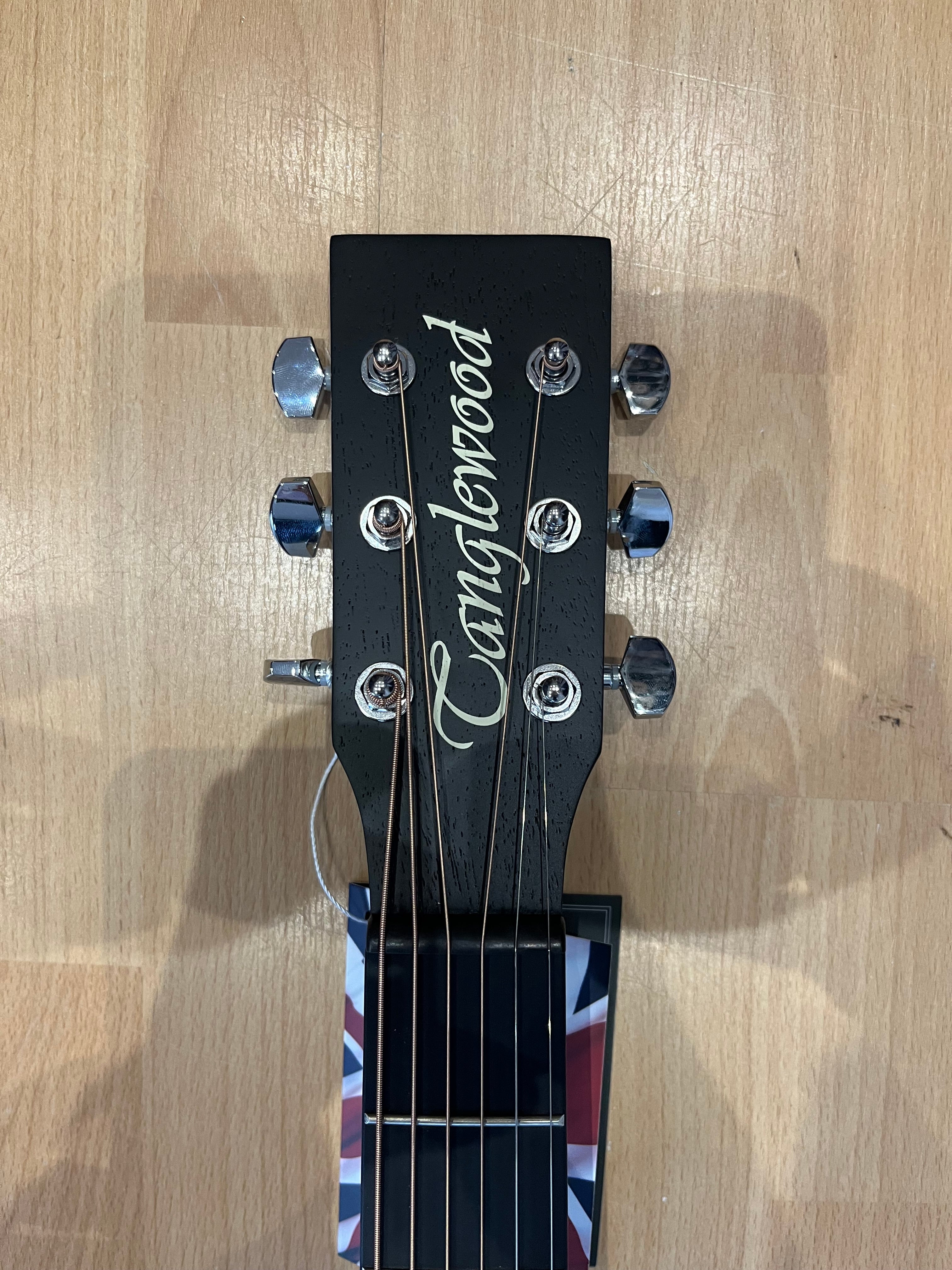 Black Satin Electro Acoustic Guitar - Big & Boomy