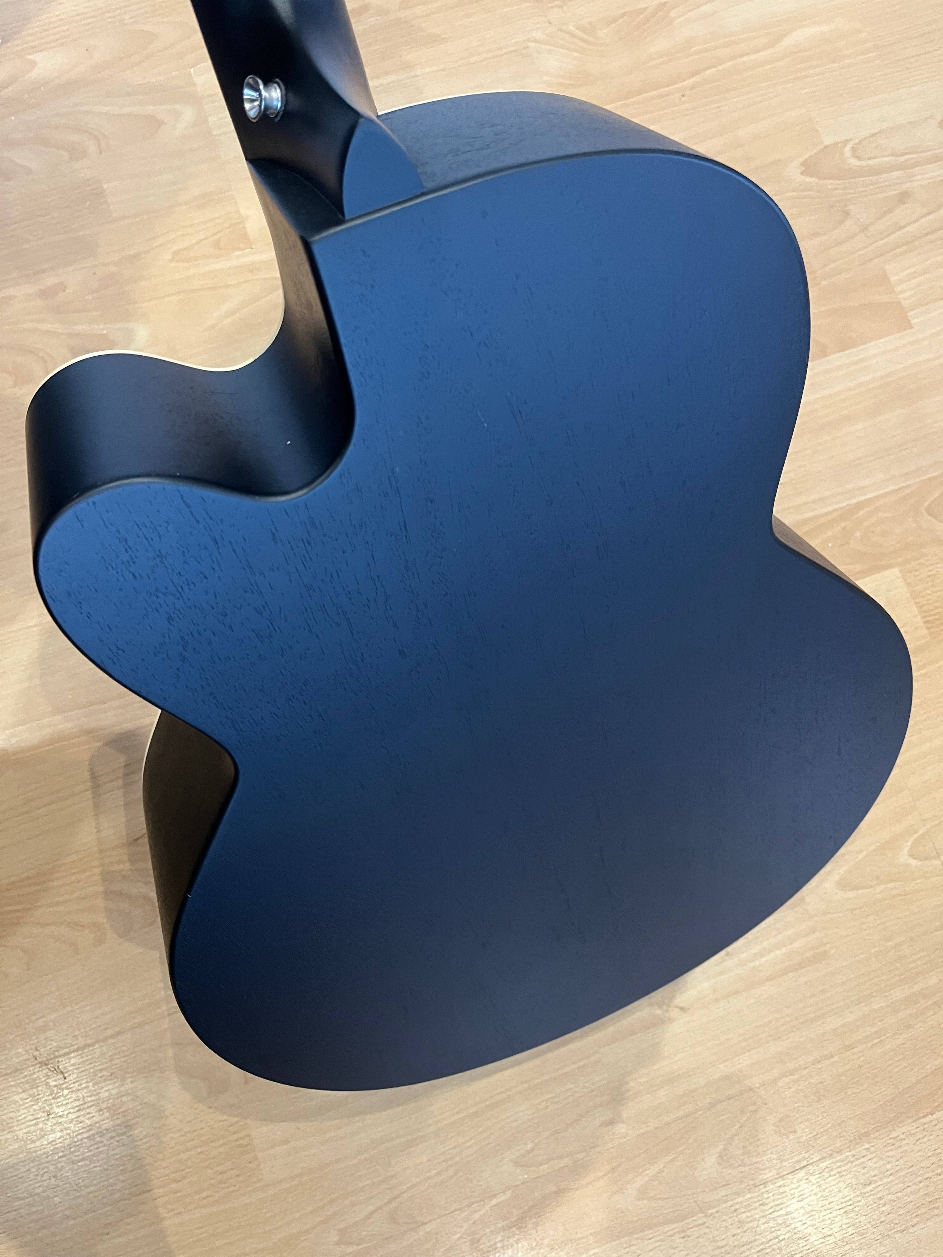 Black Satin Electro Acoustic Guitar - Big & Boomy