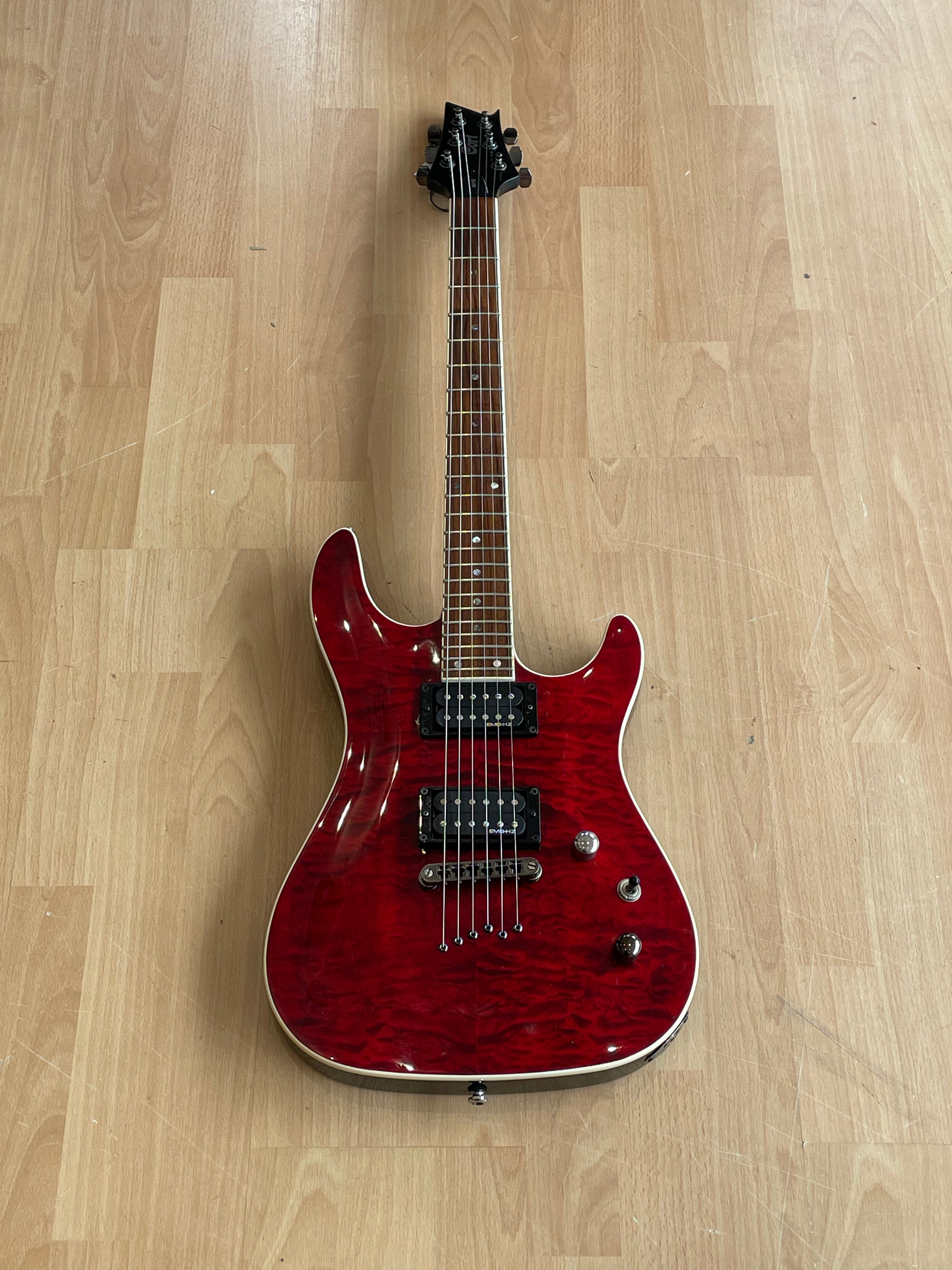 Cort KX1Q in Black Cherry -24 Fret - Excellent Condition