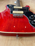 Northstar Pro NSP2NA - single cutaway electric guitar - P90s and red woodgrain finish