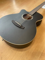 Tanglewood 'BLACKBIRD' Series - Left Handed, Super Folk Cutaway, All Mahogany, Smokestack Black Satin